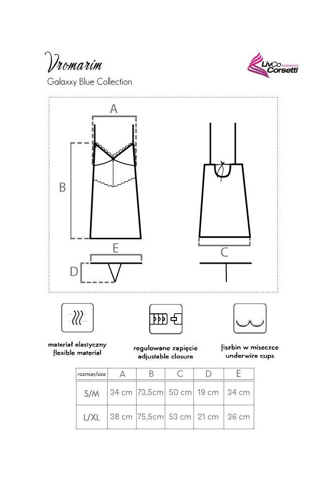 Naktinukai Vromarim Galaxxy Mėlyna Collection