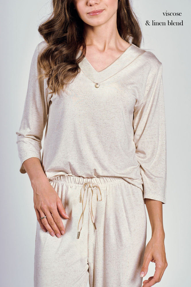 Pižama Haria 3245 Šviesus Smėlio