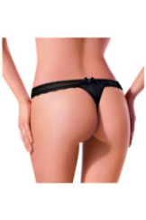 Siaurikės (stringai) Rožinė 018 Juoda