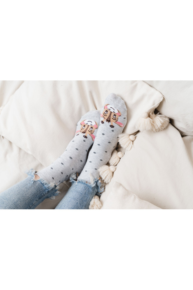 Kojinės 099-854 melandžas Šviesus Pilka