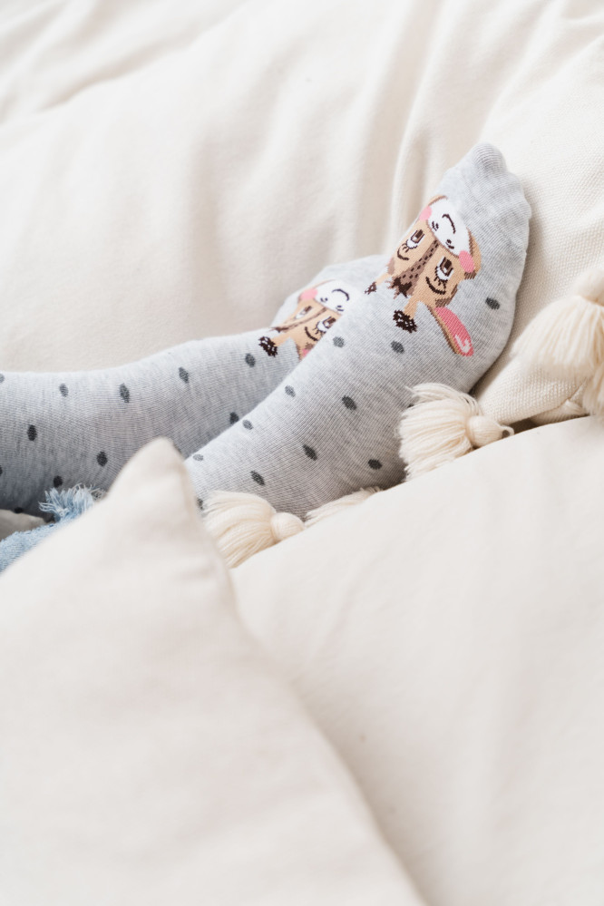 Kojinės 099-854 melandžas Šviesus Pilka