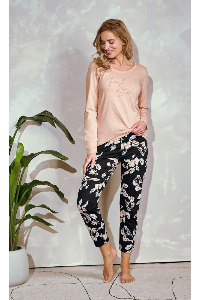 Pižama Katie 3234 Abrikoso