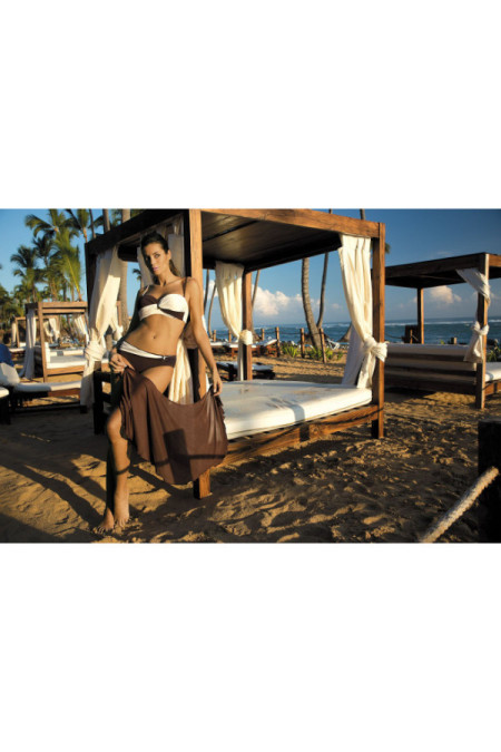 Maudymosi kostiumėlis Liliana Terra-Avorio M-259 Rudai-ecru (25)