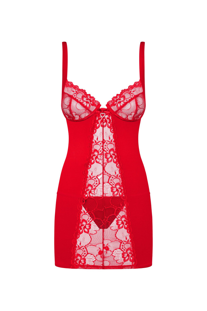 Naktinukai Heartina Chemise Raudona siaurikės dovanų!