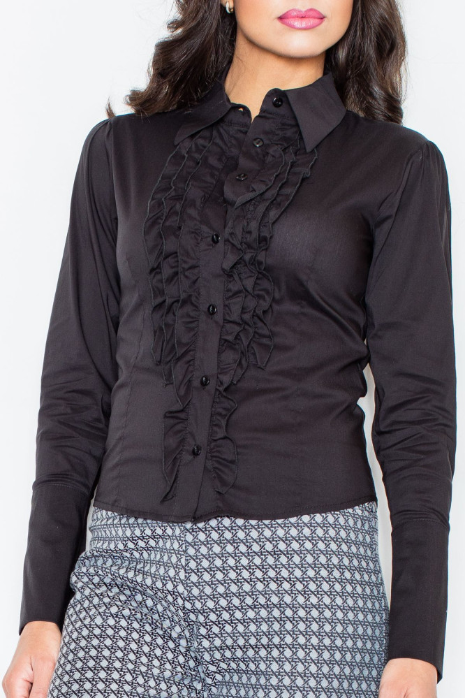 Marškinėliai Żaneta M012 Juoda