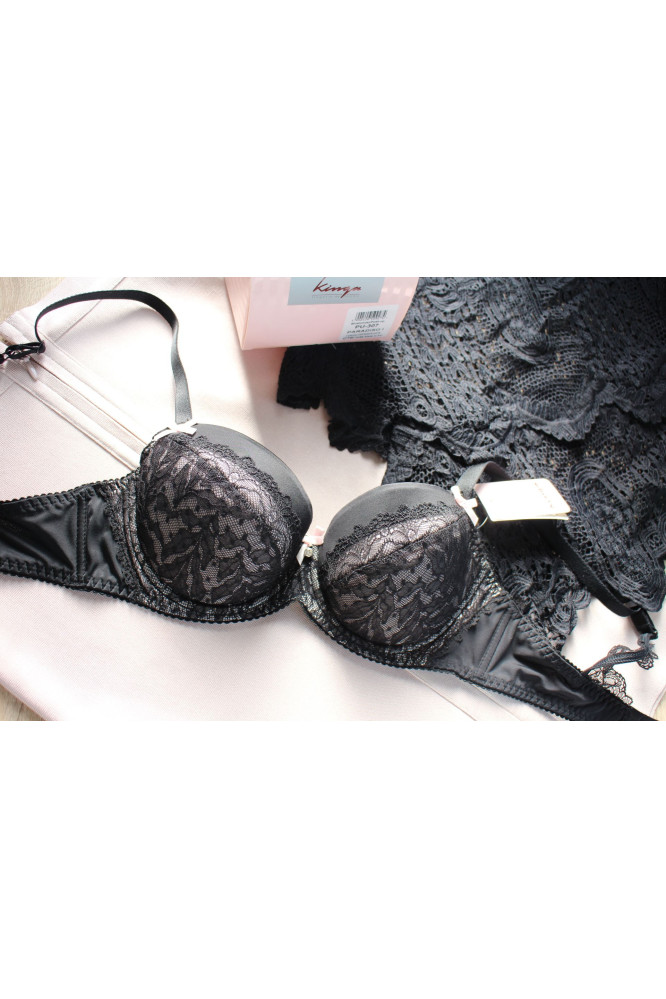 Liemenėlė Paradiso I PU-307 Juoda-Rožinė