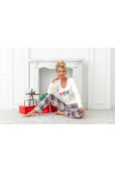 Pižama Ho Ho Long Ecru