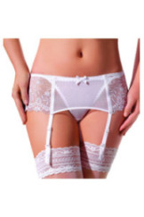 Juosmenėlis iki Kojinės Romance 032 Balta
