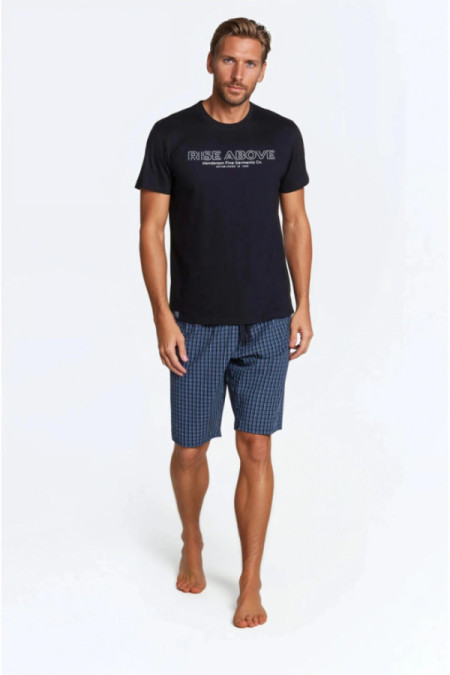 Pižama Dojo 38883-99X Juoda-Mėlyna