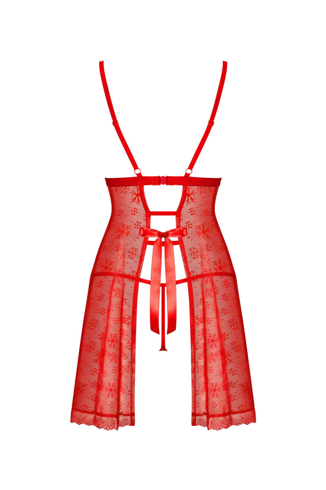 Naktinukai Claussica Babydoll Raudona