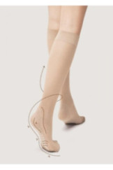 Kojinės iki kelių Kūno triko Care Massage 20 - juoda