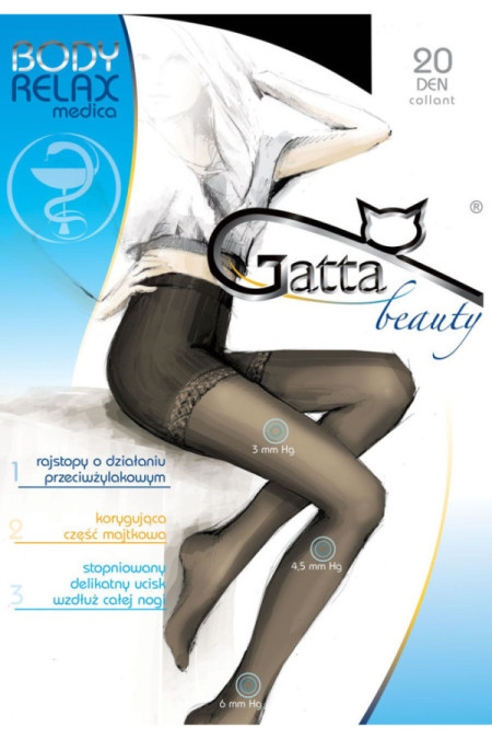 Pėdkelnės   Kūno triko Relaxmedica 20 - daino (vidutinė smėlio)