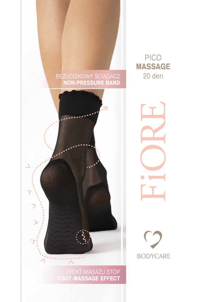 Kojinės Pico Massage 20 Den Juoda