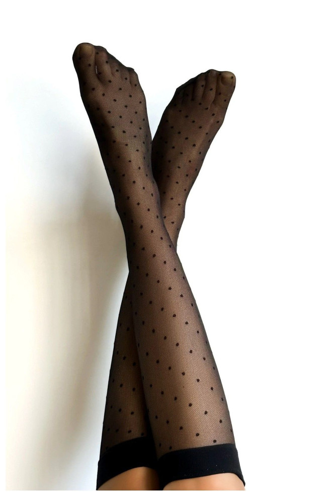 Kojinės iki kelių Puntini Juoda