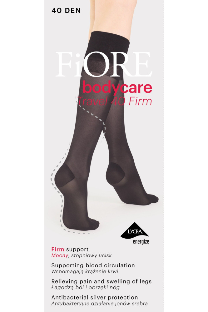 Kojinės iki kelių Kūno triko Care Travel Firm 40