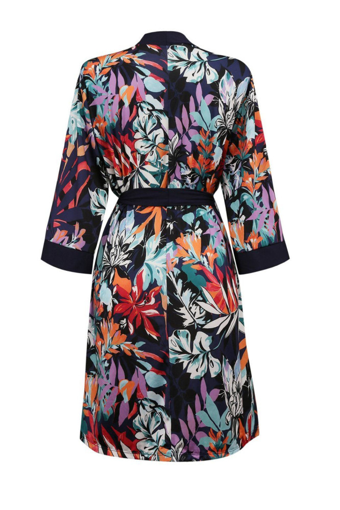 Chalatas Edna Mėlyna wzór