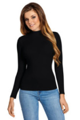 Palaidinė Resta Juoda Ilgas Rankovės