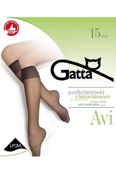 Kojinės iki kelių Avi - juoda