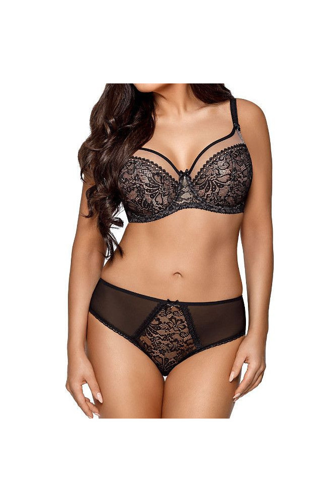 Liemenėlė Crystal Soft 1396 Juoda