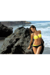 Maudymosi kostiumėlis Cornelia Tweety-Juoda M-321 żółtoczarny (9)