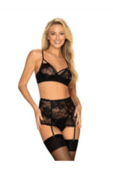 Komplektas Peonesia 3-jų dalių Juoda