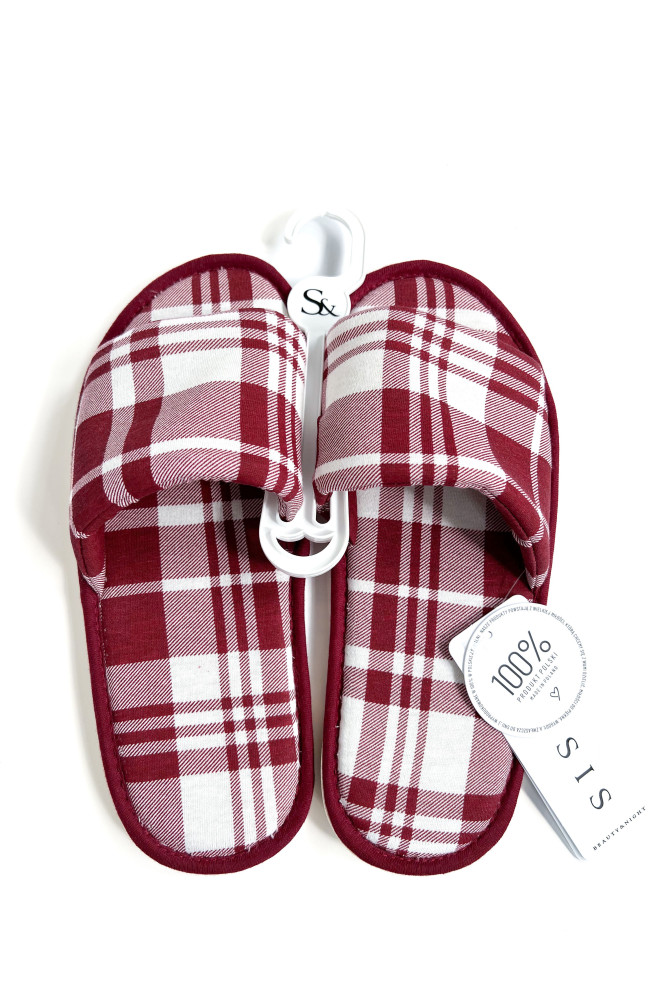 Šlepetės Xandra Burgundowe K13