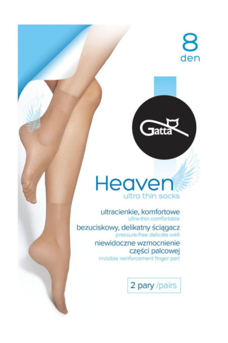 Kojinės Heaven 8 Den - juoda