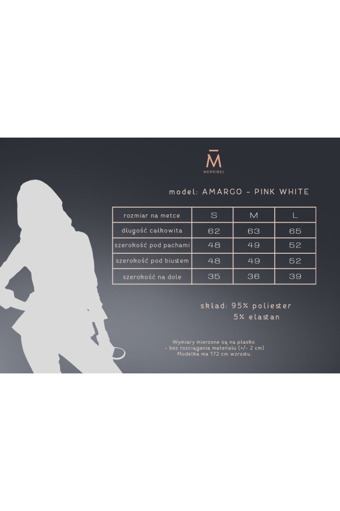 Palaidinė Amargo Rožinė Balta