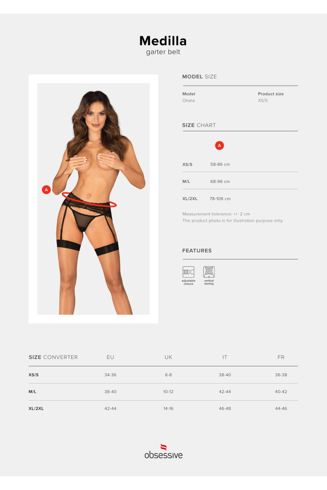 Juosmenėlis iki Kojinės Medilla