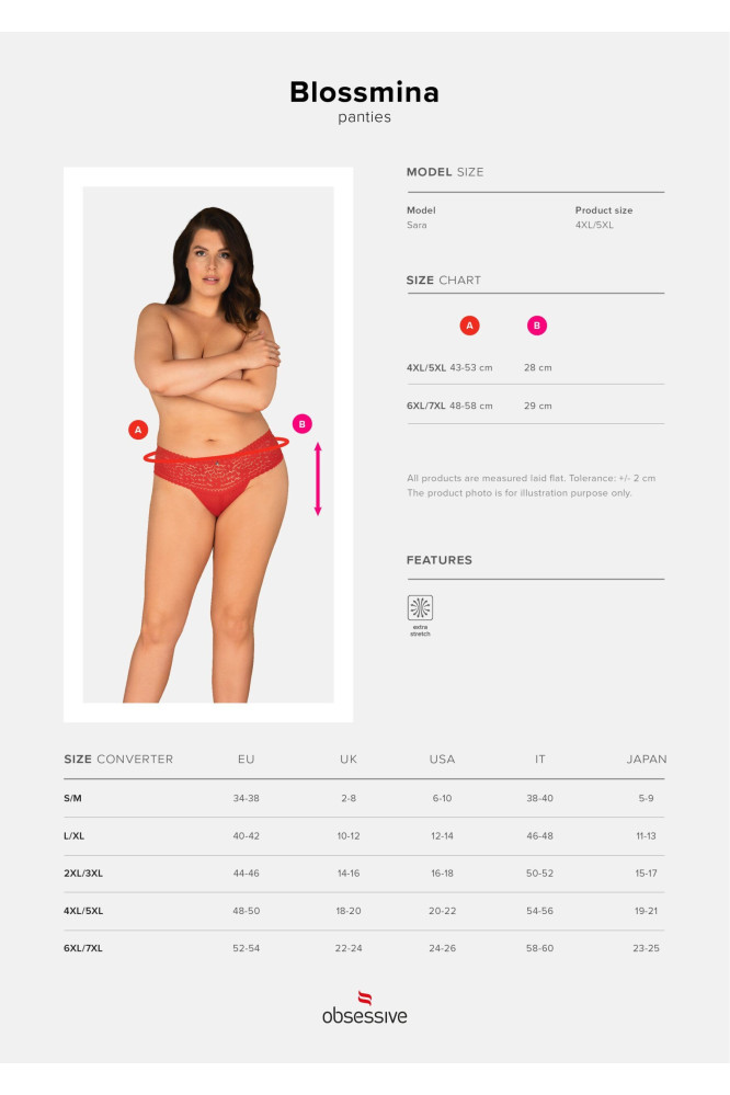 Kelnaitės Blossmina Raudona