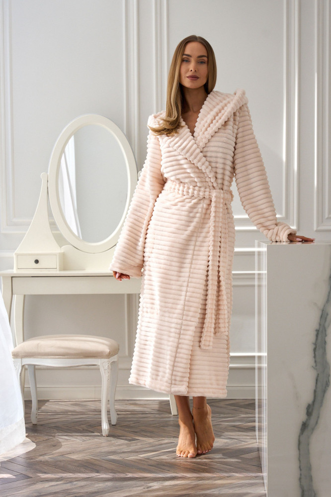 Chalatas Robin Long 2599 Persikų