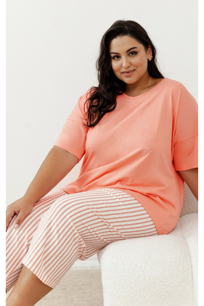 Pižama Eloise 3376 Abrikoso