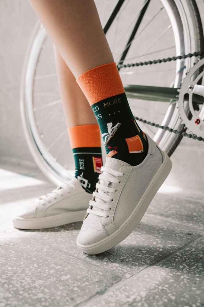 Kojinės Books 079-014 Žalia