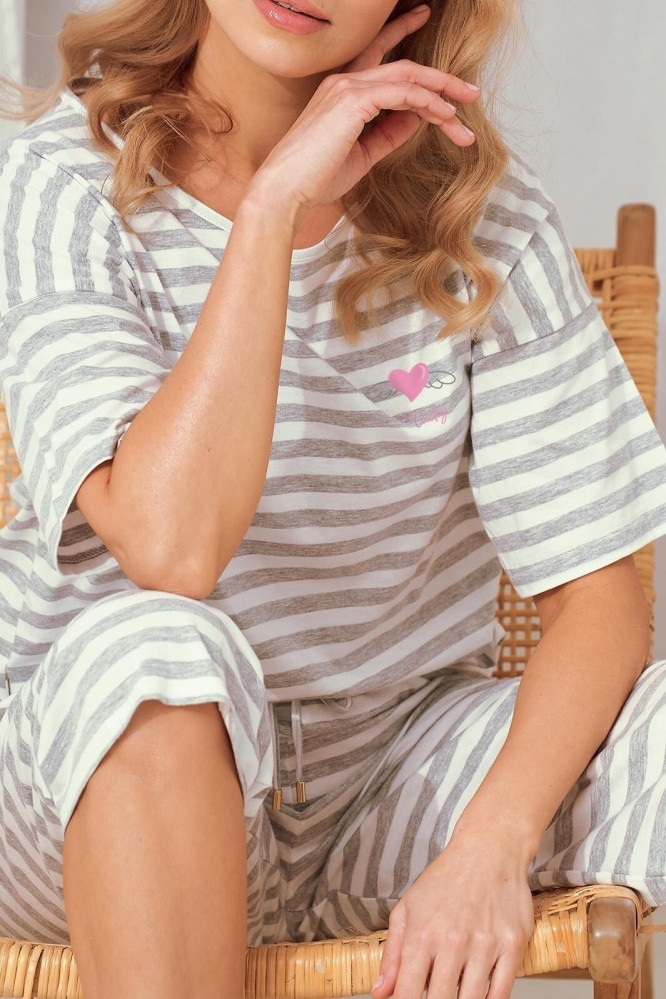 Pižama Harper 3334 Pilka