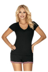 Pižama Clara 1/2 Juoda