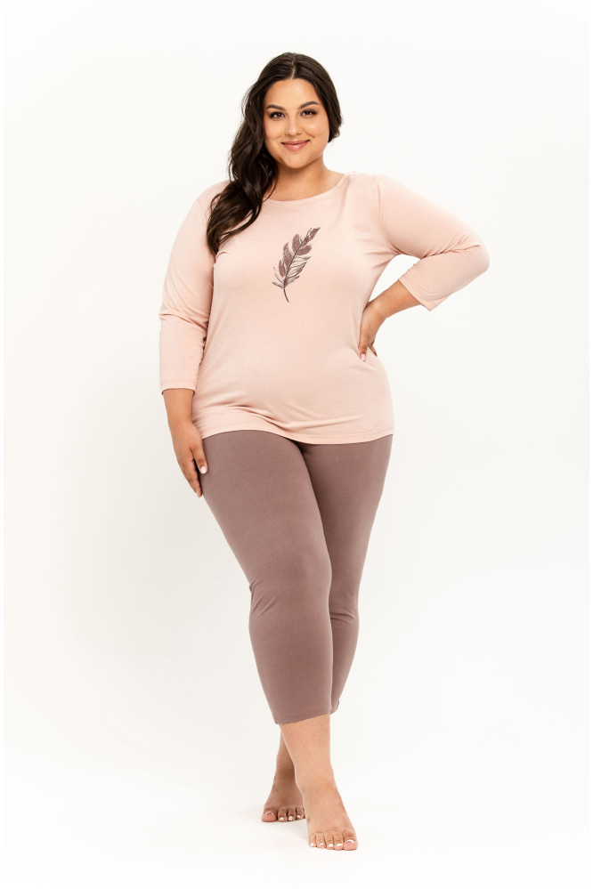 Pižama Jane 3289 Abrikoso