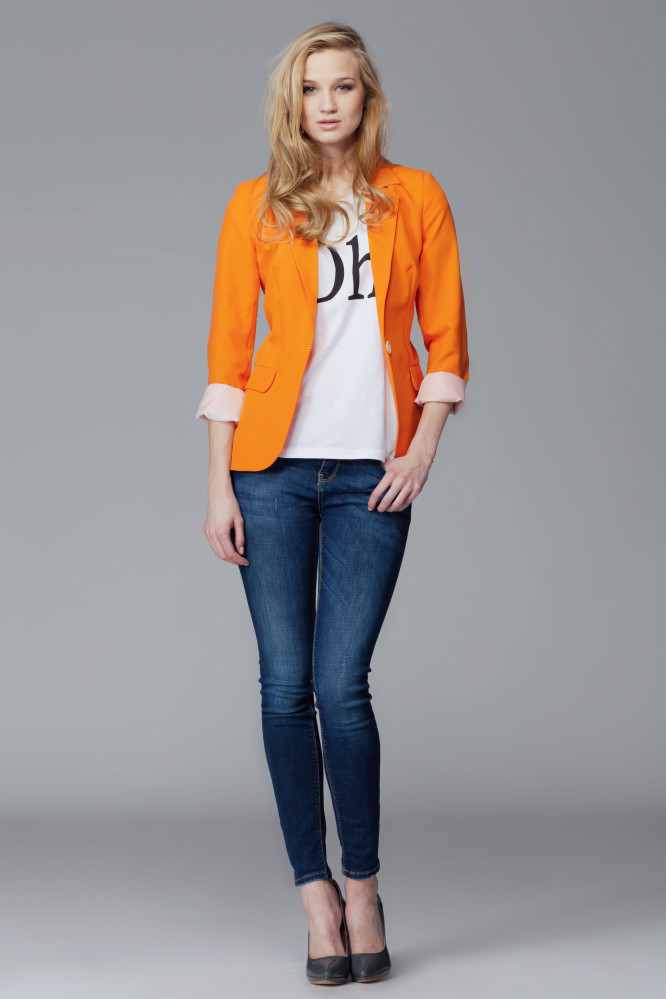 Švarkas Janette II M094 Oranžinė