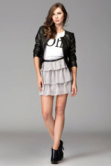 Sijonas Be Frivolous...! M093 Pilka