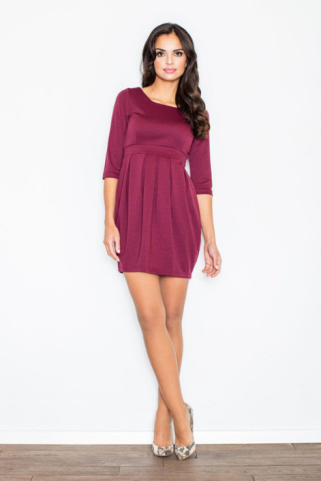 Suknelė Melania M122 Bordo