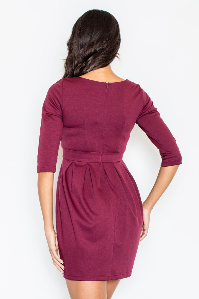 Suknelė Melania M122 Bordo