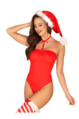 Kūno triko Kissmas Teddy + Kepurė + Kojinės + Aksesuaras ant kaklo dovanų!