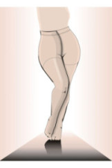 Pėdkelnės   Plus Size - juoda