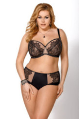 Liemenėlė Gloria K392 Juoda