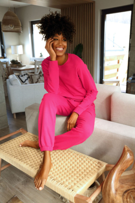 Komplektas megztas Wenezja Malinowy