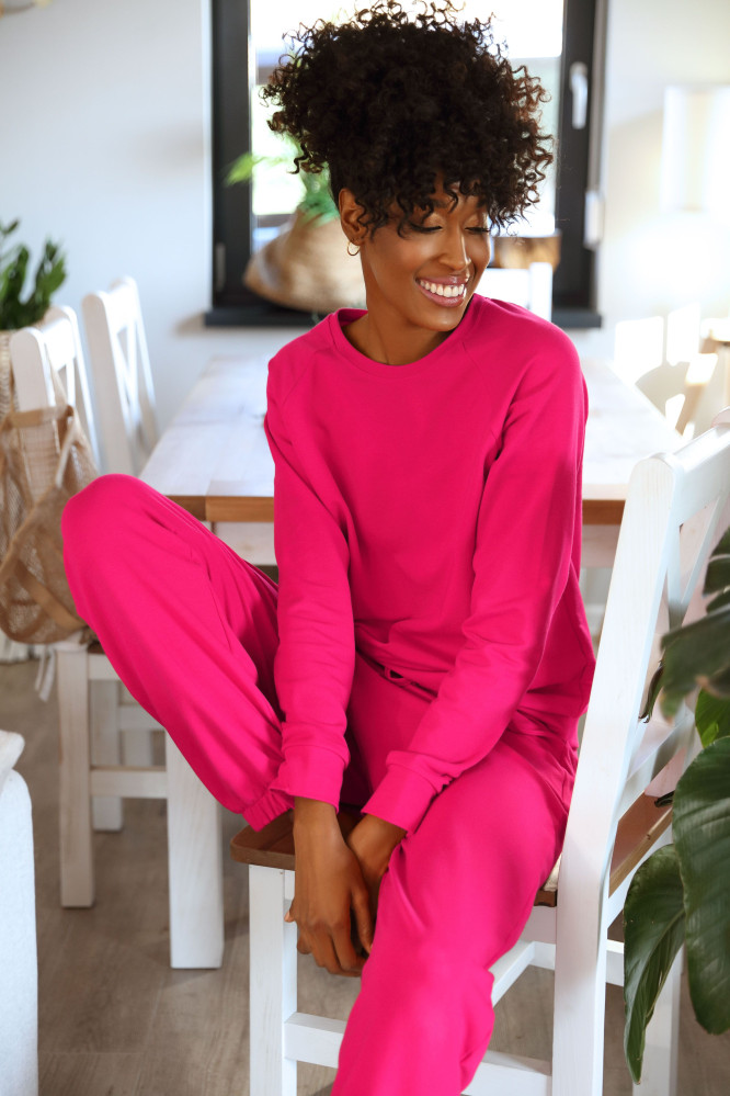 Komplektas megztas Wenezja Malinowy