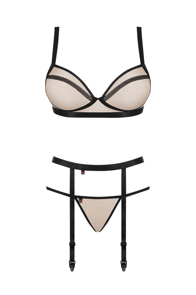 Komplektas Nudelia 3-jų dalių Smėlio-Juoda