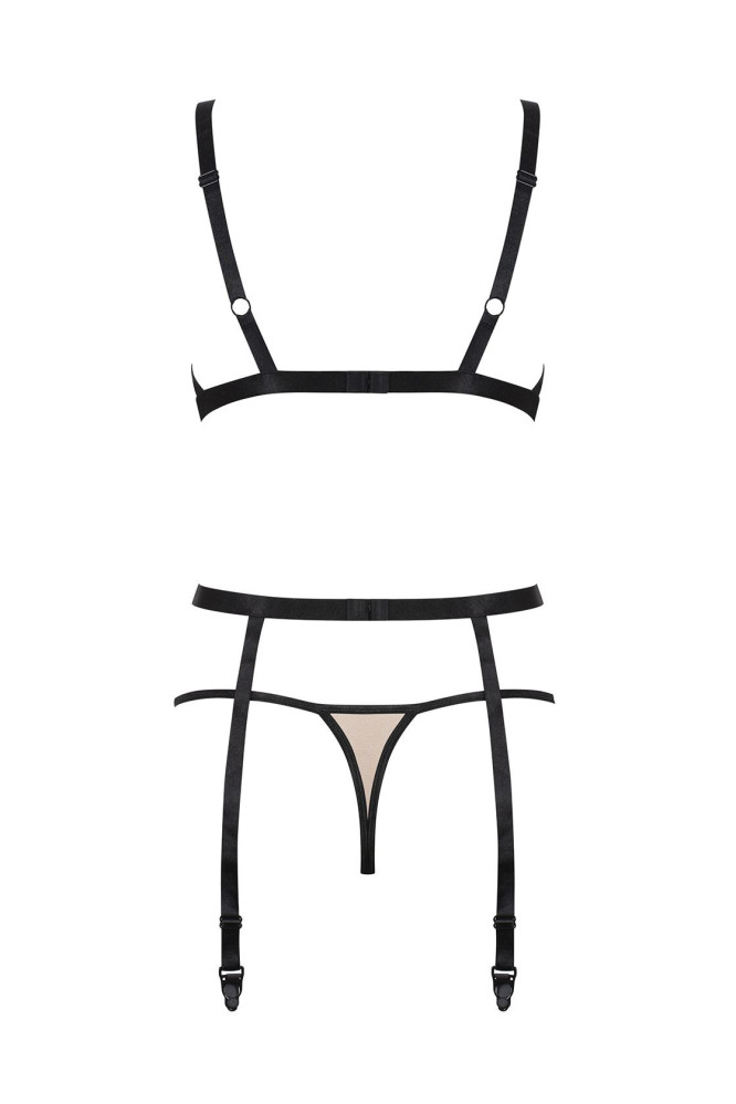 Komplektas Nudelia 3-jų dalių Smėlio-Juoda