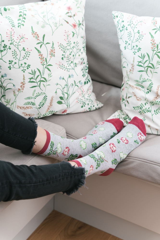 Kojinės 159-107 melandžas Šviesus Pilka