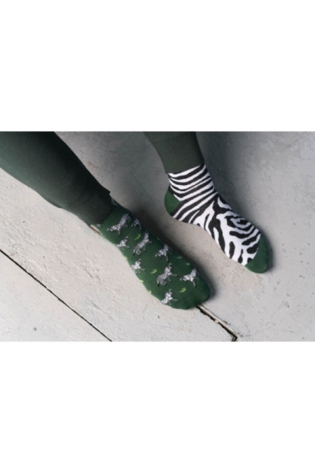 Kojinės Zebra 079-A059 Žalia