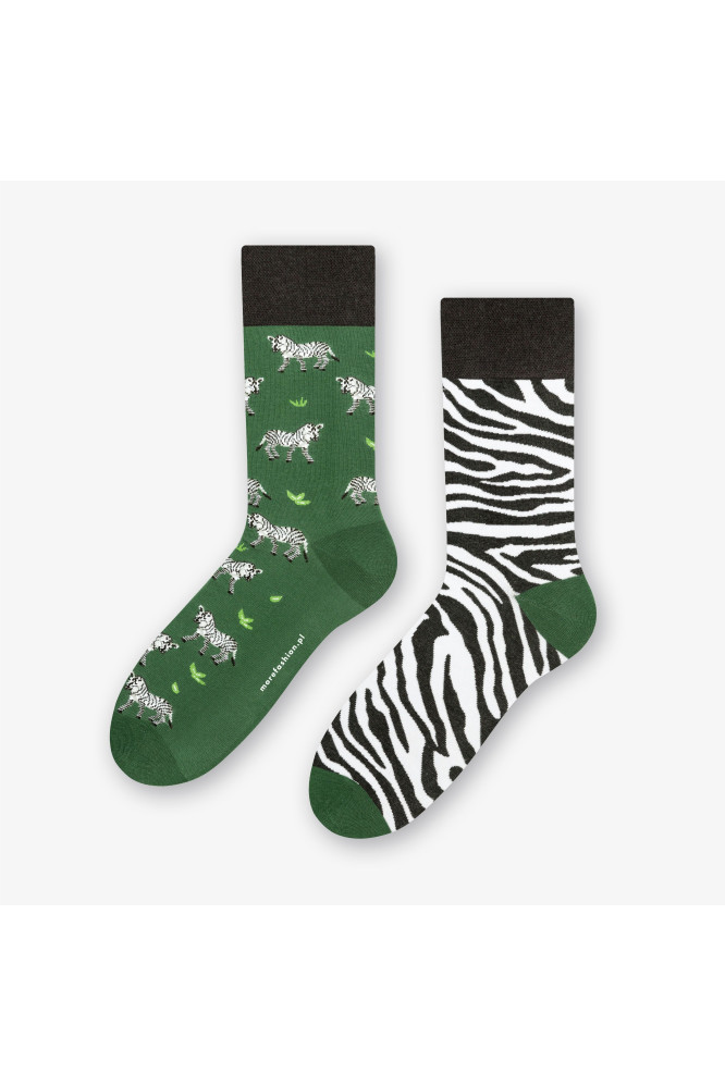 Kojinės Zebra 079-A059 Žalia